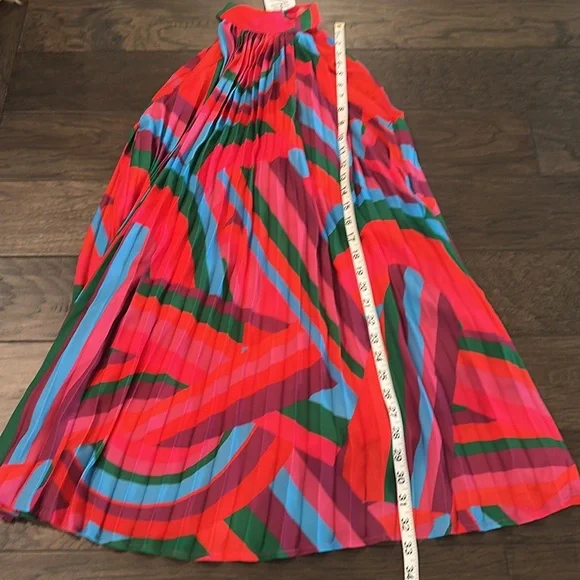 NWT Flying Tomato Halter Neck Pleated Swing Dress Sz M - Picture 11 of 12